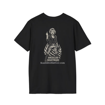 KLF Rebel American Nightmare graphic tee by Kunts Live Forever.
