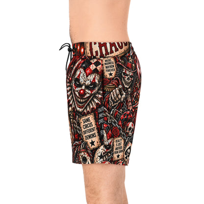 Carnival of Chaos Men's Mid Length Swim Shorts — KLF product image 5