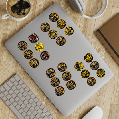 KLF “Dept. of Adhesive Warfare” 240-Sticker Bulk Bundle | 10 Sheets / 24 Designs | KLF Merch