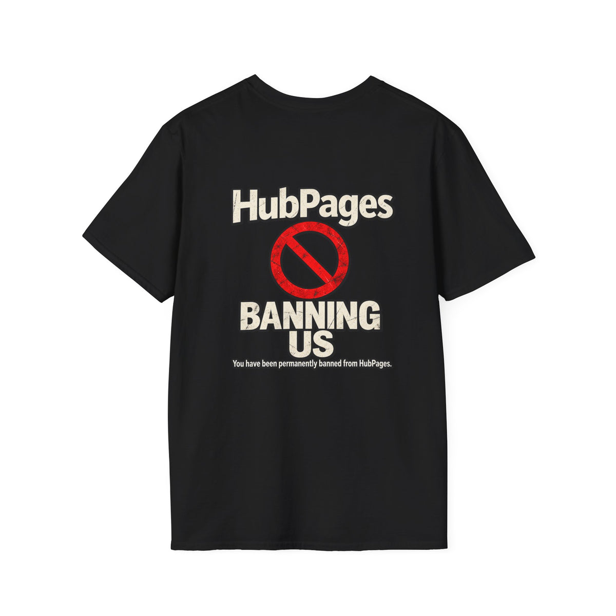 KLF Banned By Hub Pages black graphic tee product image