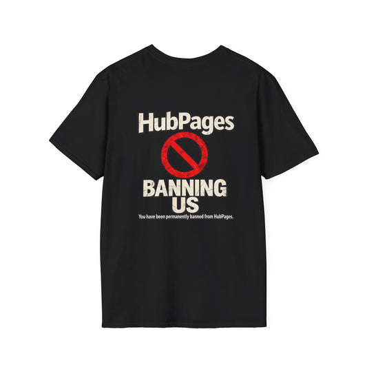 KLF Banned By Hub Pages black graphic tee product image