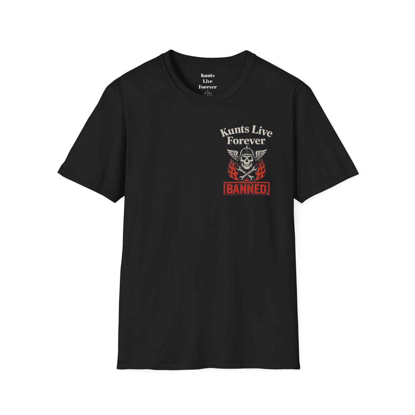 Punk streetwear tee by KLF.