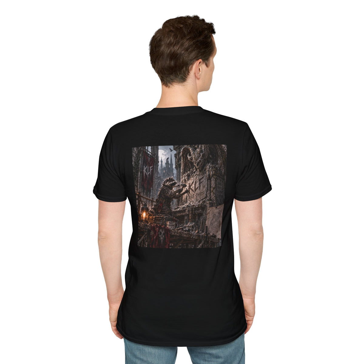 Same Shit Different Place blue collar dark humor graphic tee