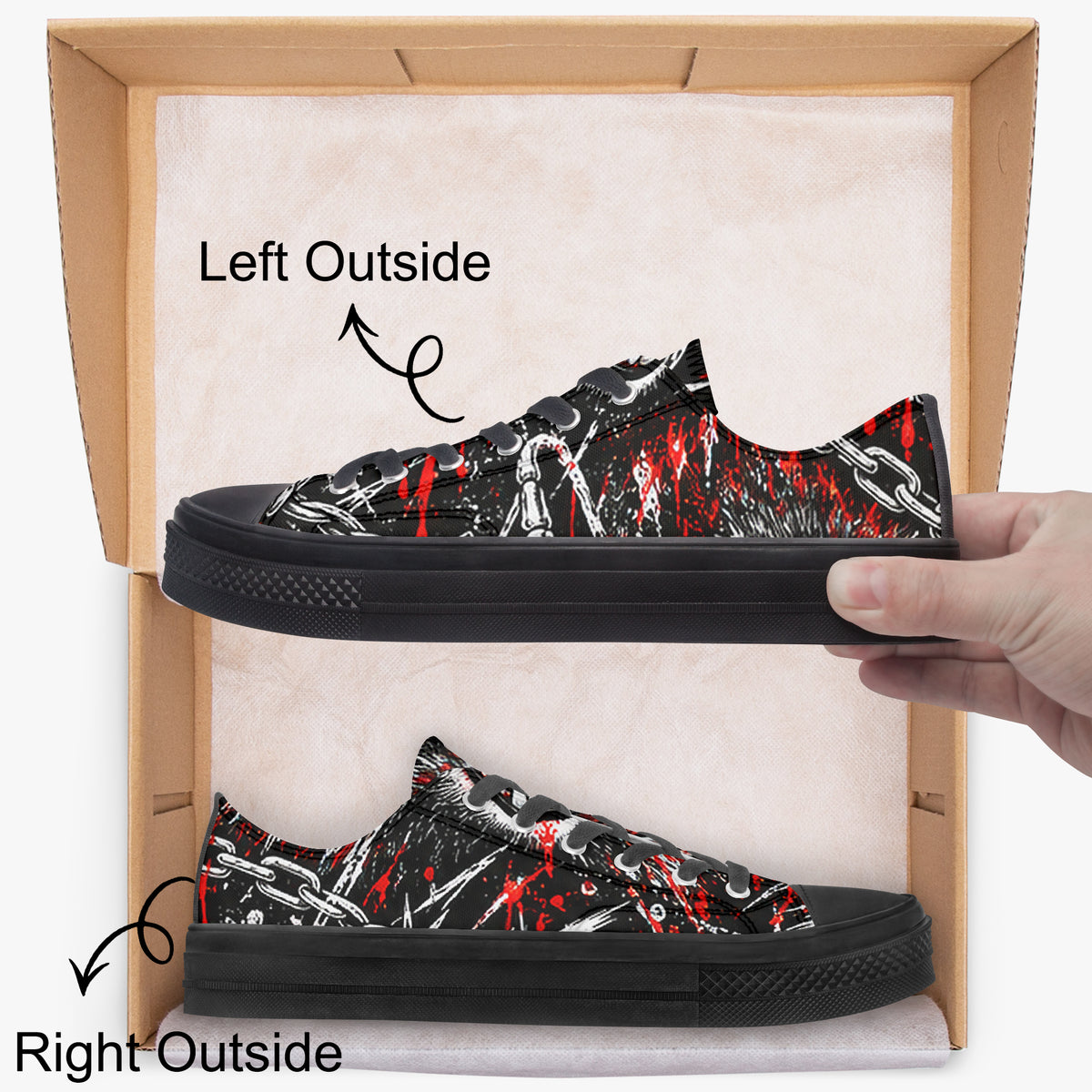Rabid Raccoon Low Top Canvas Shoes — product image 2