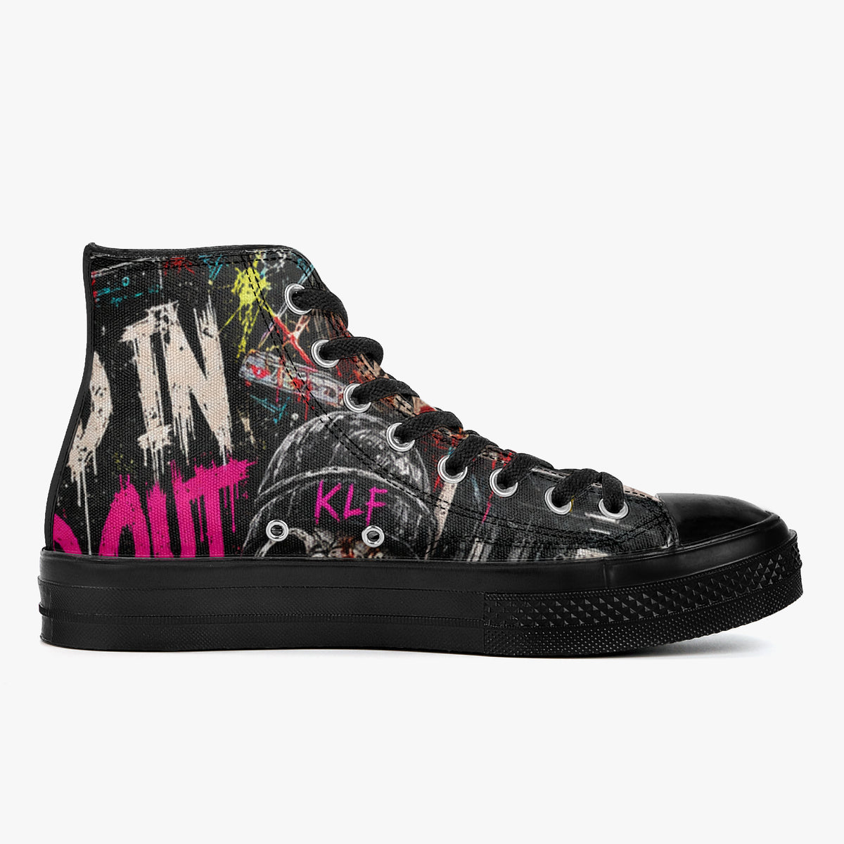 KLF Clocked In / Checked Out High-Top Canvas Shoes product view 5