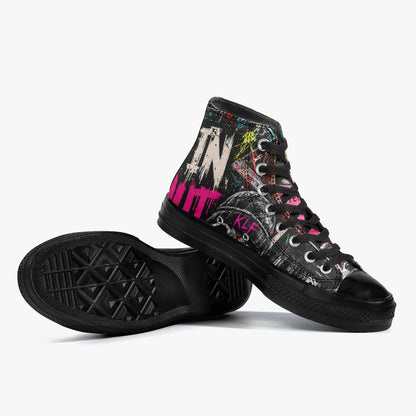 KLF Clocked In / Checked Out High-Top Canvas Shoes product view 8