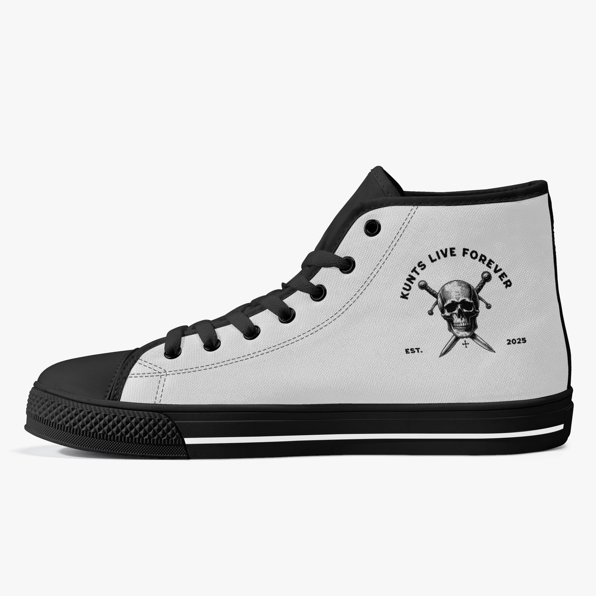 KLF “Kunts High-Top Canvas” Shoes | KLF Streetwear — product image 3