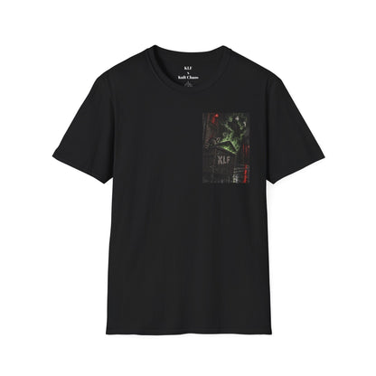 Wrong Fucking Door KLF × Kult Chaos paranormal dark fantasy graphic tee mockup 2
