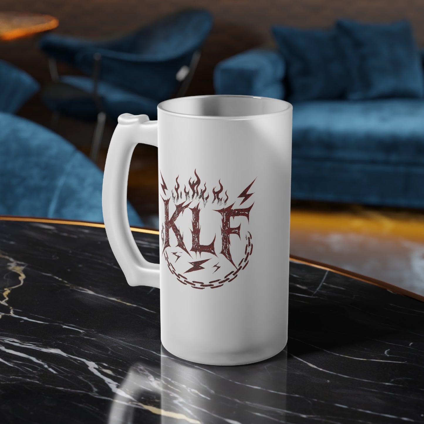 KLF “Custom Frosted Glass Rock & Roll" Beer Mug | KLF Streetwear