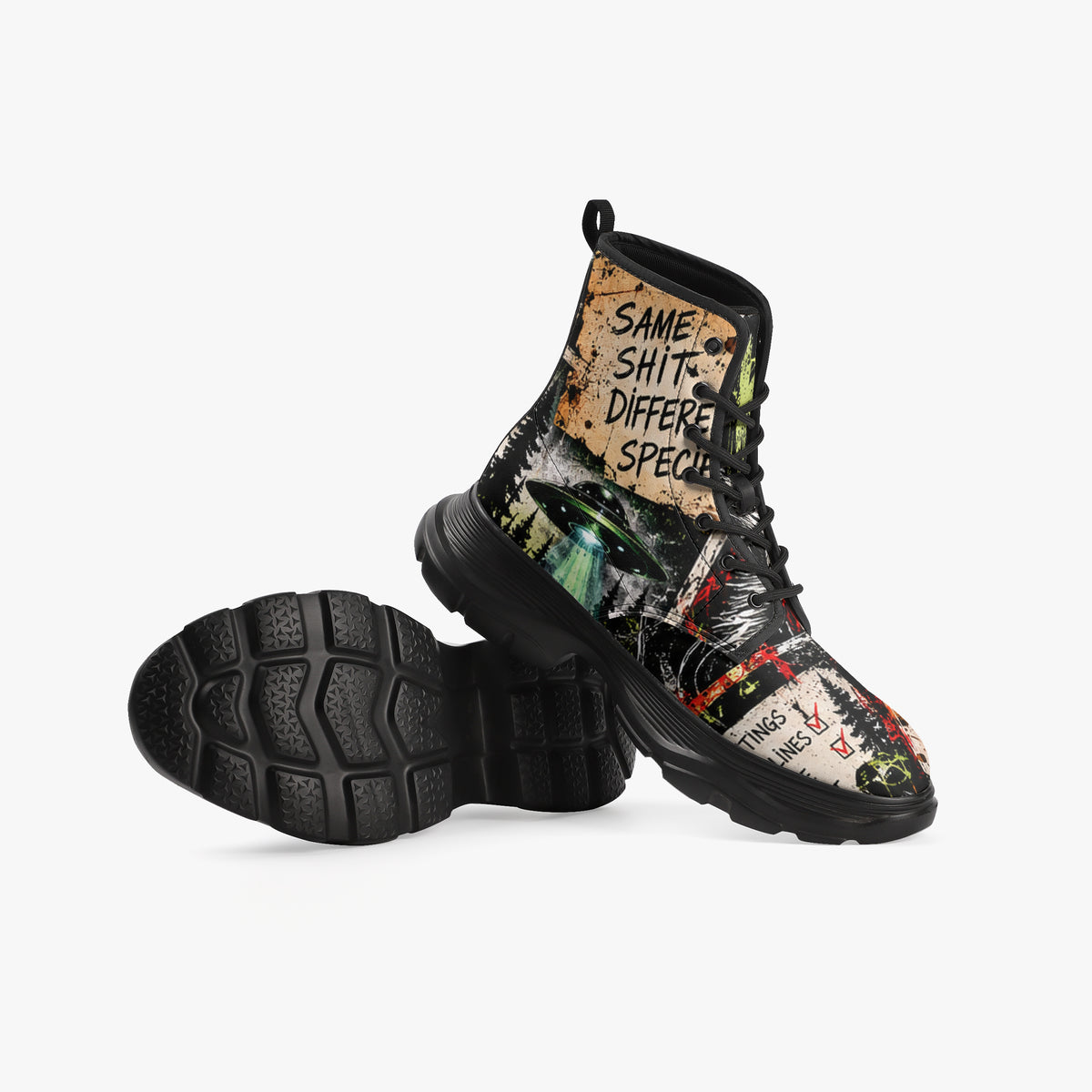 Cryptid Employee of the Month Chunky Leather Boots — product image 5