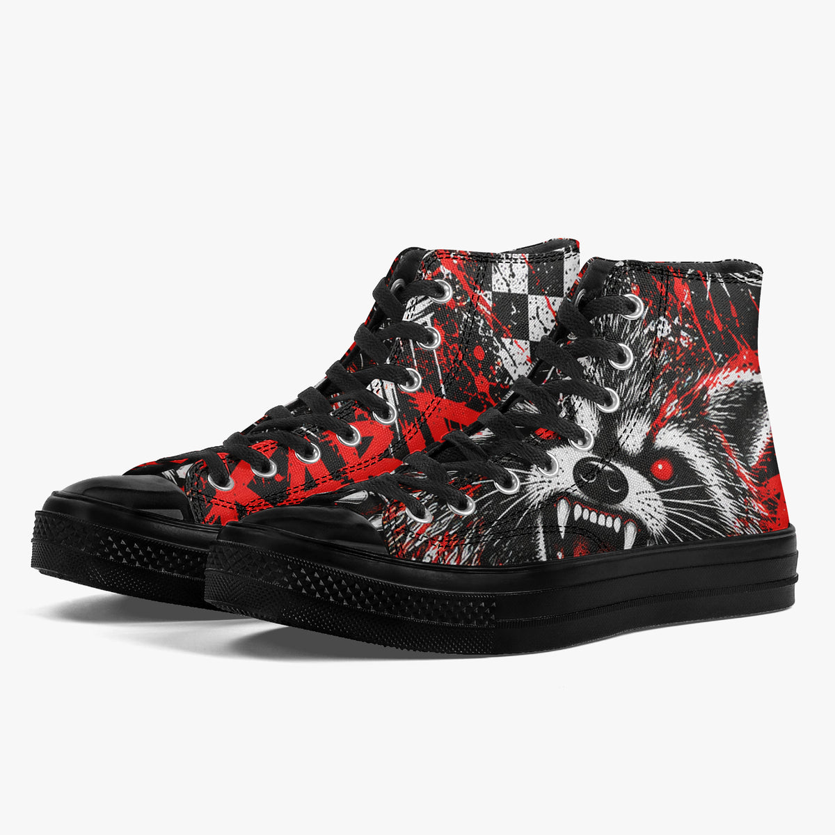 Rabid Raccoon High Top Canvas Shoes — product image 10