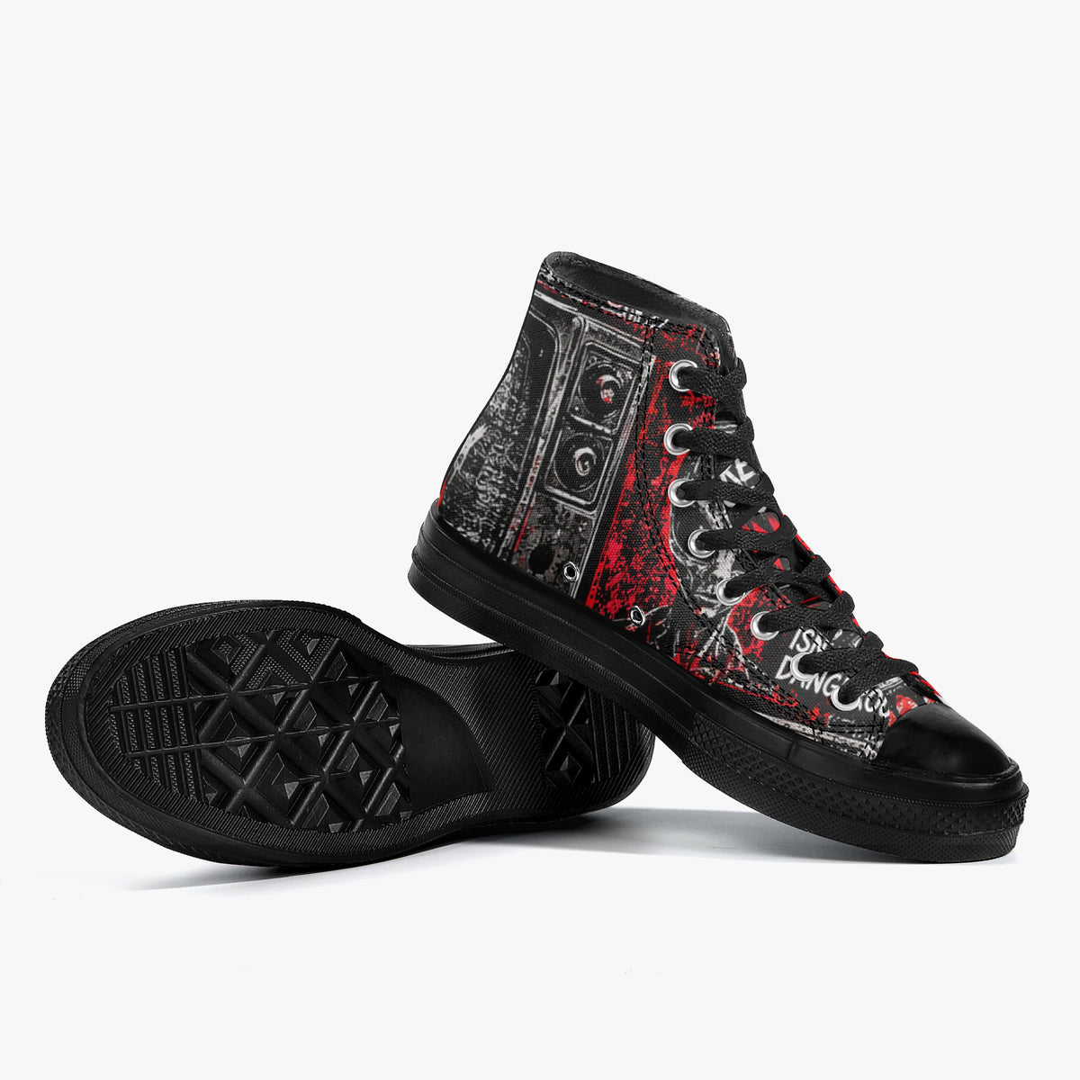 Reality Is Currently Unusual High Top Canvas Shoes – product image 7
