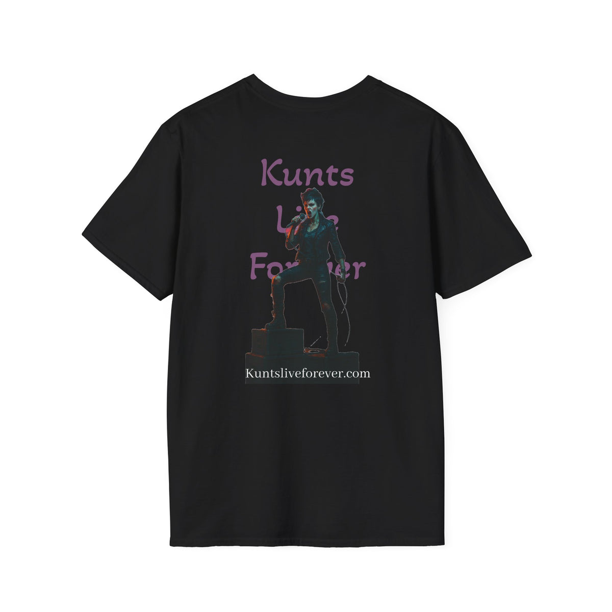 KLF Rebel Mic Drop Mayhem graphic tee by Kunts Live Forever.