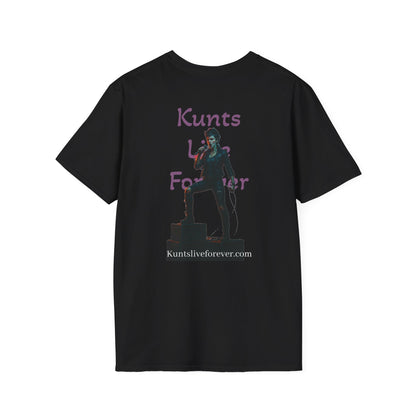 KLF Rebel Mic Drop Mayhem graphic tee by Kunts Live Forever.