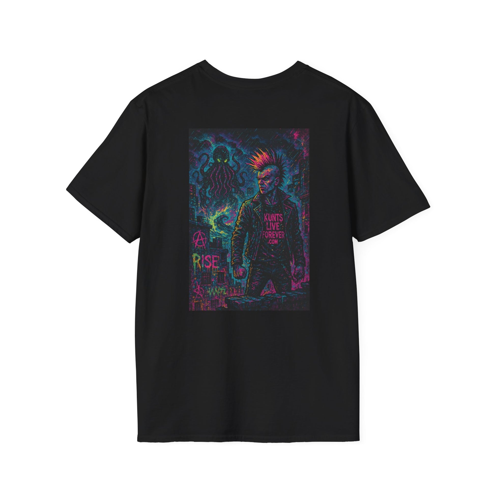 KLF  "Neon Rebellion: Rise Against the Old Gods" Tee - Kunts Live Forever
