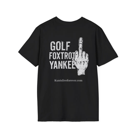 KLF “Veteran KUNTS "Golf Foxtrot Yankee"” Tee | KLF Streetwear - Kunts Live Forever