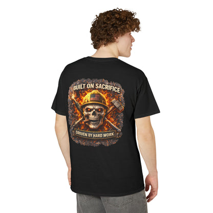 Built on Sacrifice Tee | KLF Punk Workwear