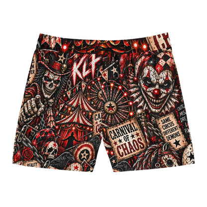 Carnival of Chaos Men's Mid Length Swim Shorts — KLF product image 3
