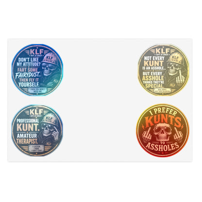 KLF “Zero Filter” 4-Pack Sticker Bundle | Dept. of Adhesive Warfare | KLF Merch