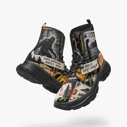 Cryptid Employee of the Month Chunky Leather Boots — product image 1
