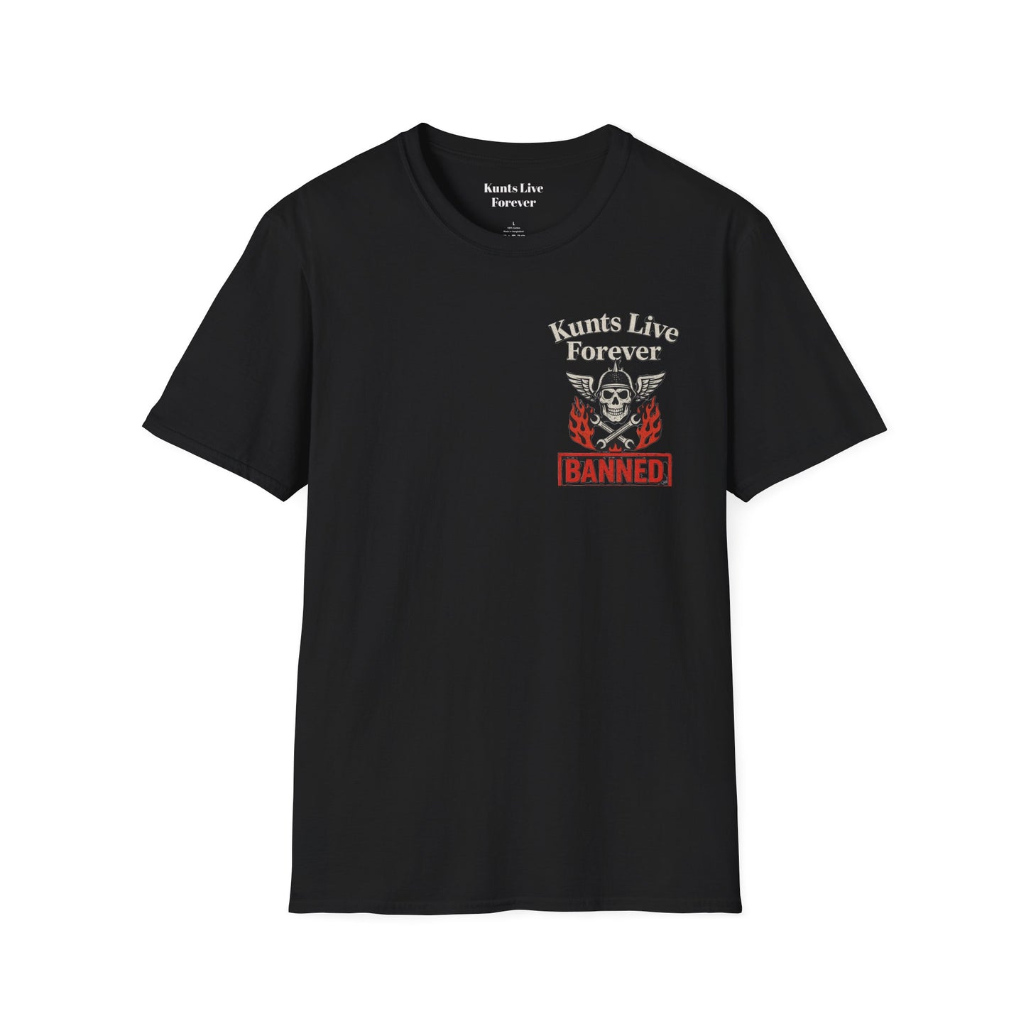 Punk streetwear tee by KLF.