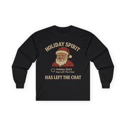 KLF “Holiday Spirit Has Left the Chat” – Anti-Corporate Christmas Long Sleeve - Kunts Live Forever