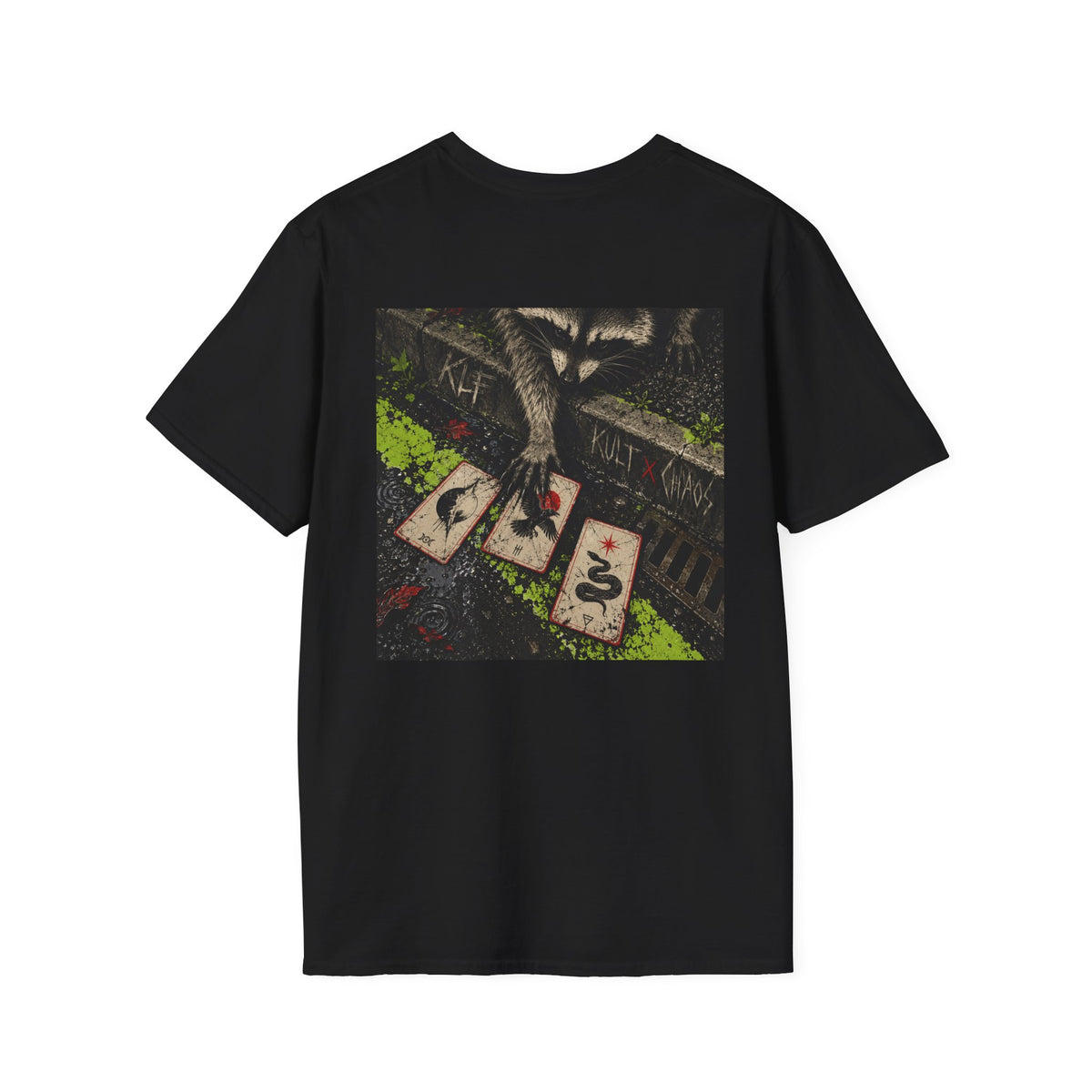 Bad Reading KLF × Kult Chaos occult tarot dark humor graphic tee artwork