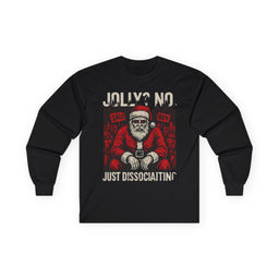 KLF “Jolly? No. Just Dissociating.” – Anti-Corporate Christmas Long Sleeve