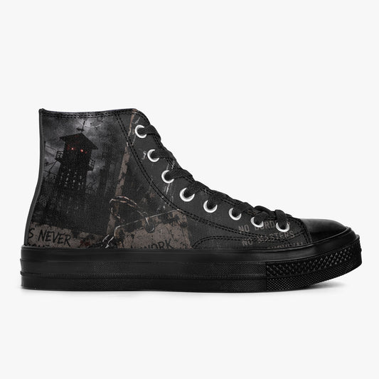 Blackout Protocol High-Top Canvas Shoes — product image 1