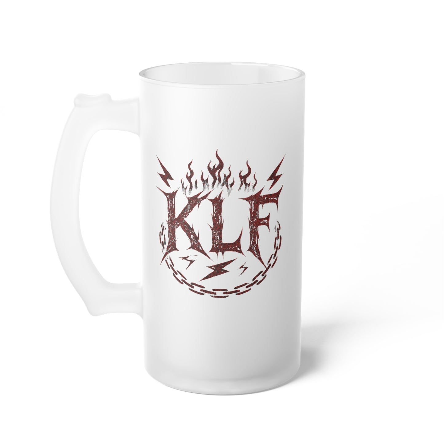 KLF “Custom Frosted Glass Rock & Roll" Beer Mug | KLF Streetwear