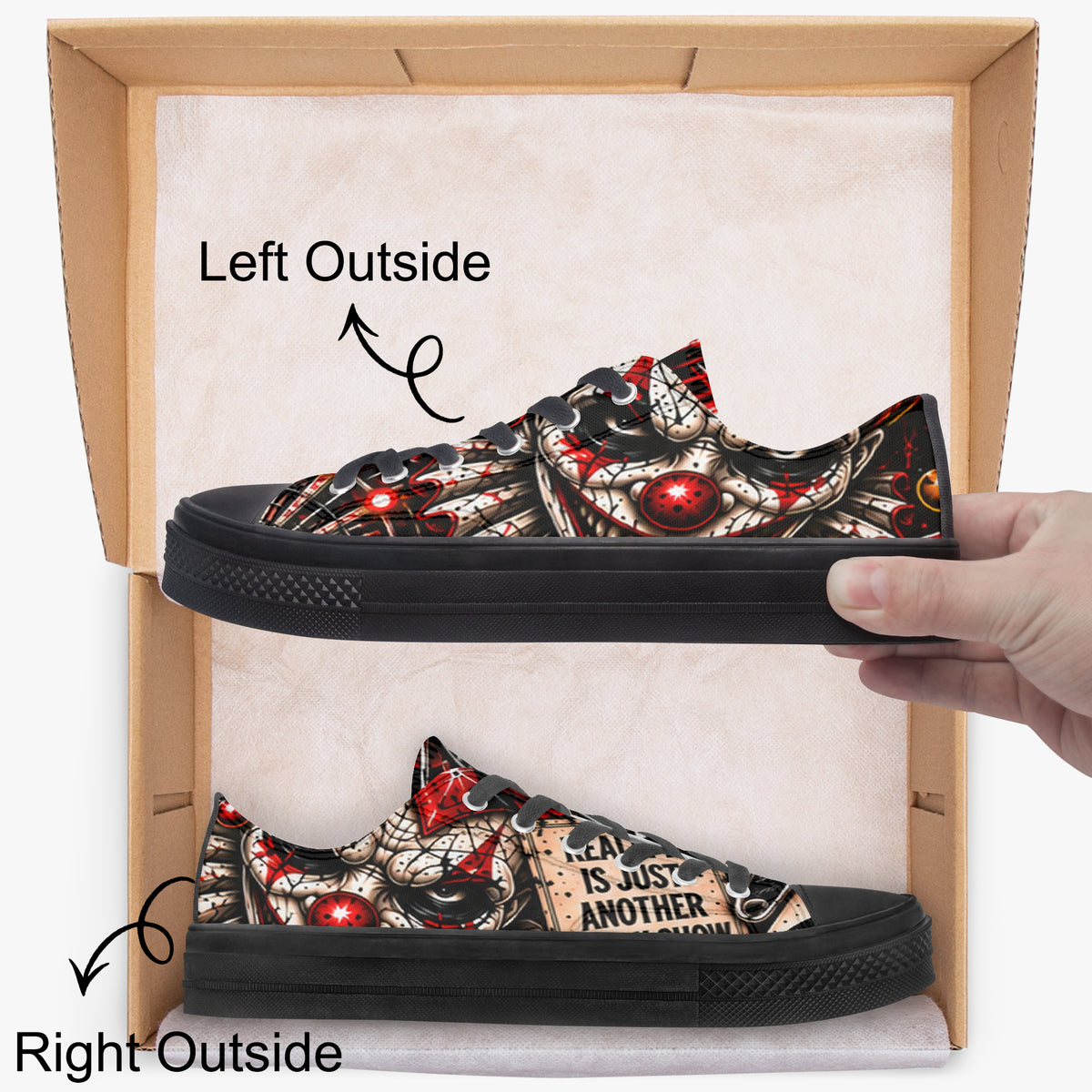 Carnival of Chaos Low Top Canvas Shoes — product image 2