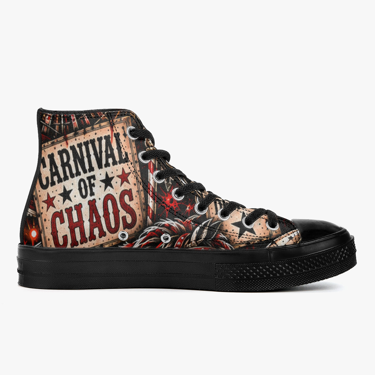 KLF Carnival of Chaos High Top Canvas Shoes — product image 4