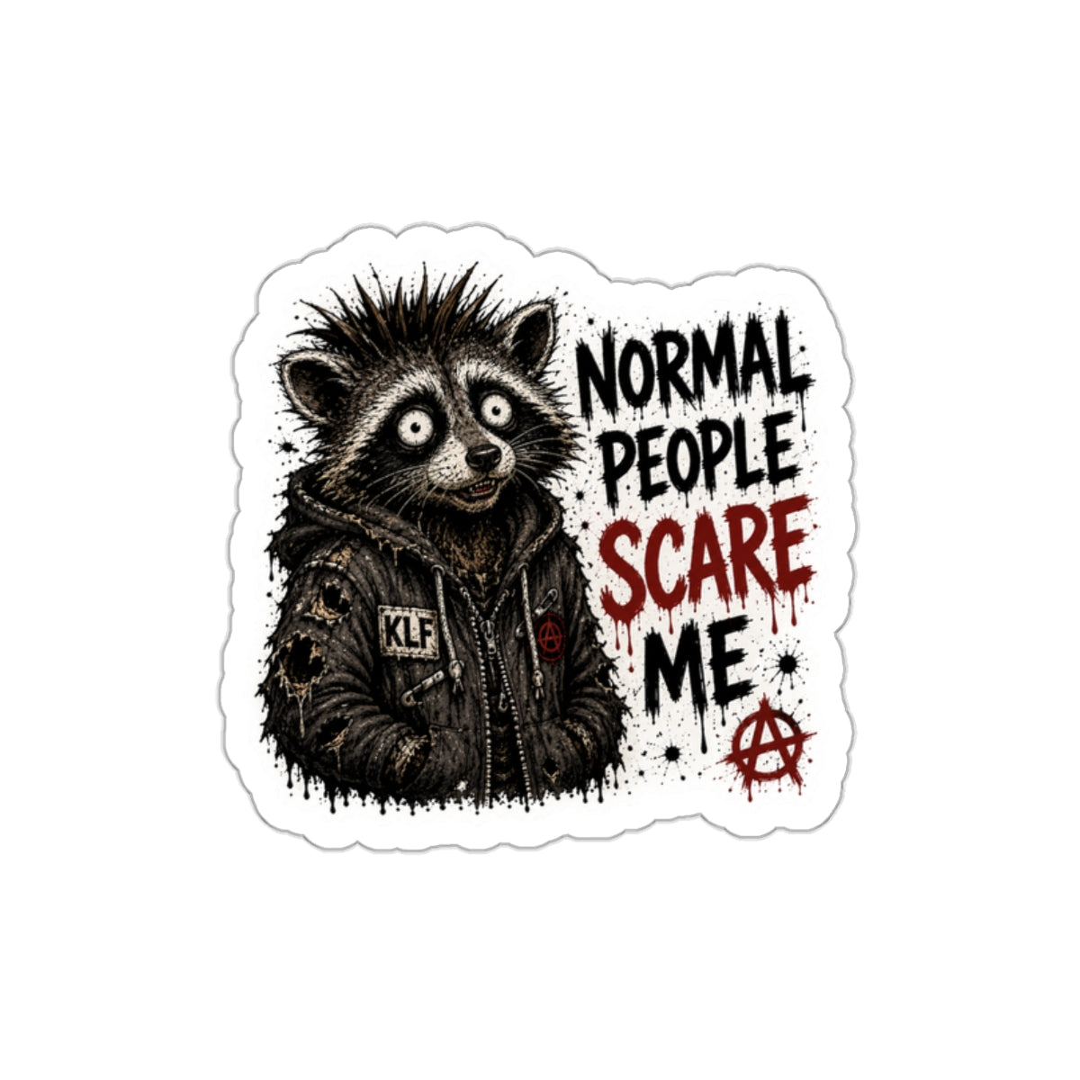 KLF “Normal People Scare Me” Die-Cut Sticker | KLF Merch