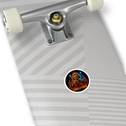 KLF “Loud As Fuck” Round Sticker | Burn It Loud Collection | KLF Merch