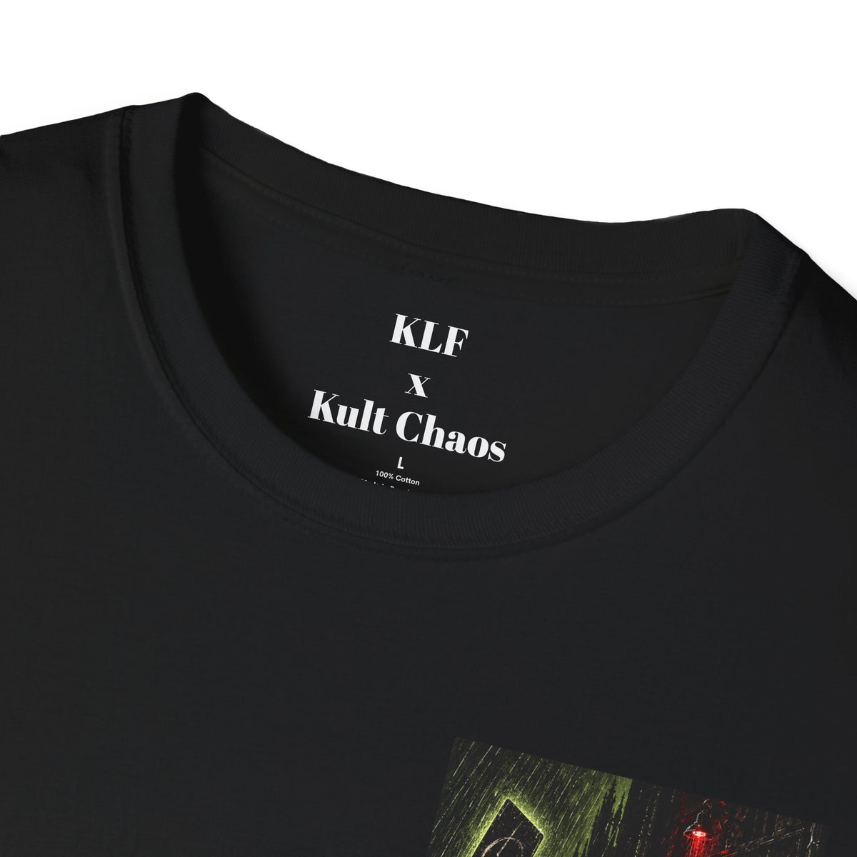 Bad Reading KLF × Kult Chaos occult tarot dark humor graphic tee mockup 3