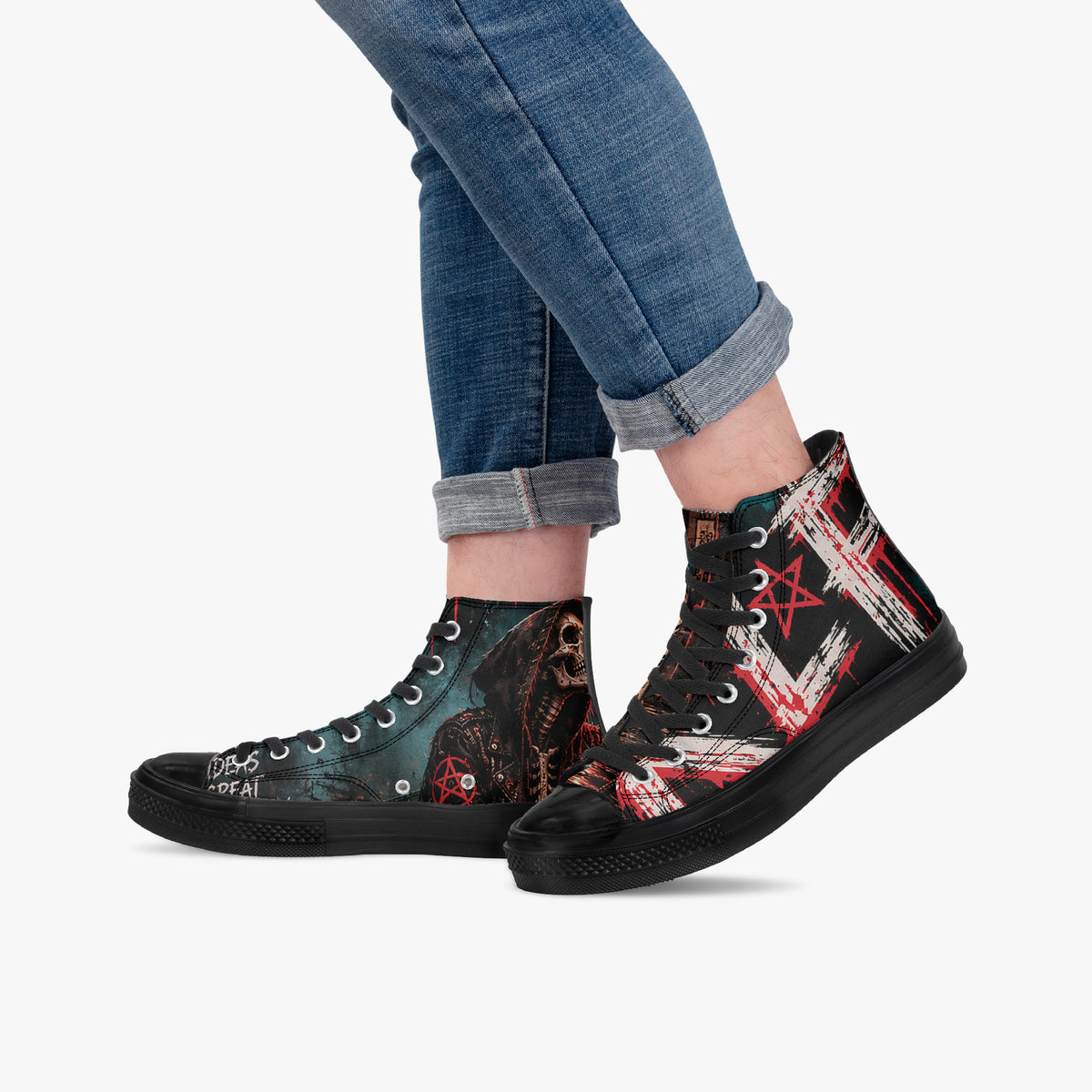 KLF Dead End High Top Canvas Shoes — product image 6