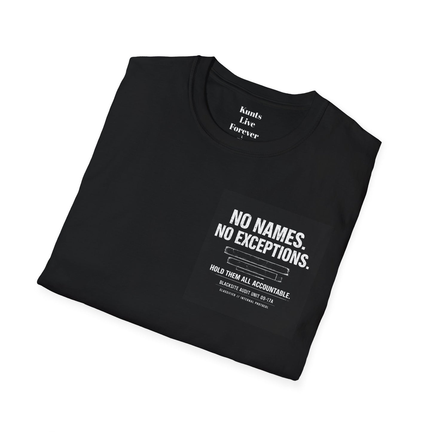 KLF “No Names. No Exceptions.” Tee | Dept. of Unrest | KLF Streetwear