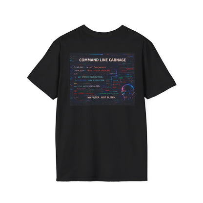 Command Line Carnage Tee | KLF Glitchcore Punk Streetwear