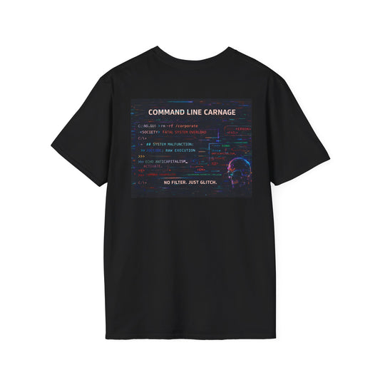 Command Line Carnage Tee | KLF Glitchcore Punk Streetwear