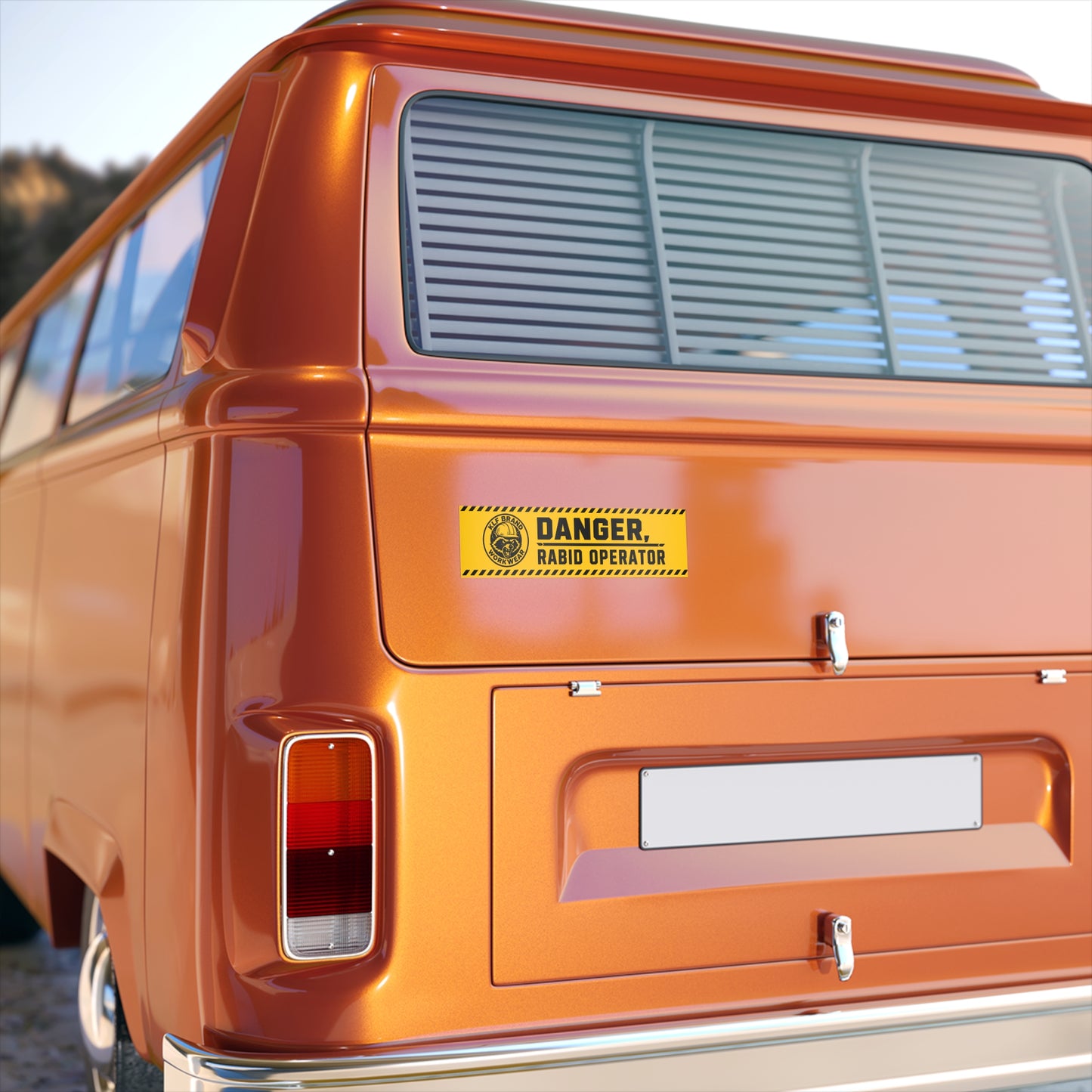 KLF “Danger: Rabid Operator” Bumper Sticker | KLF Brand Workwear | KLF Merch