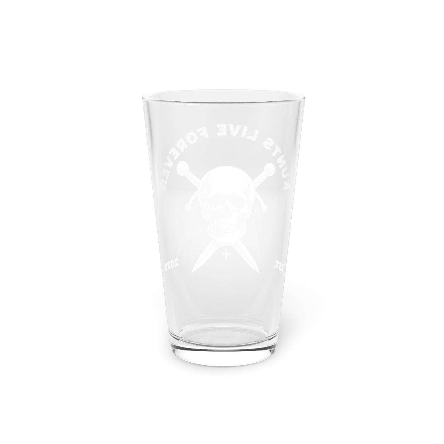 KLF “Skull & Cross Swords" 16oz Pint Glass | KLF Streetwear