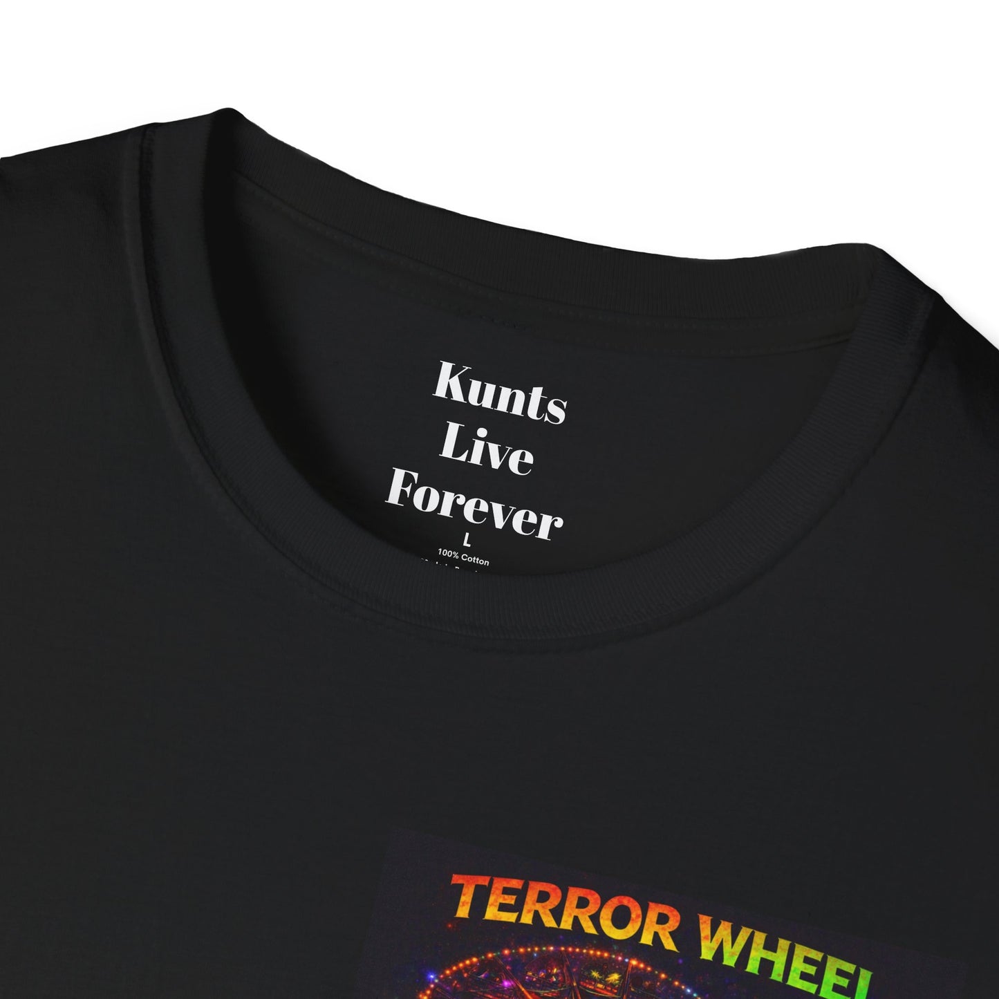 KLF “Terror Wheel” Tee | Carnival of Chaos – Freakshow Expansion | KLF Merch