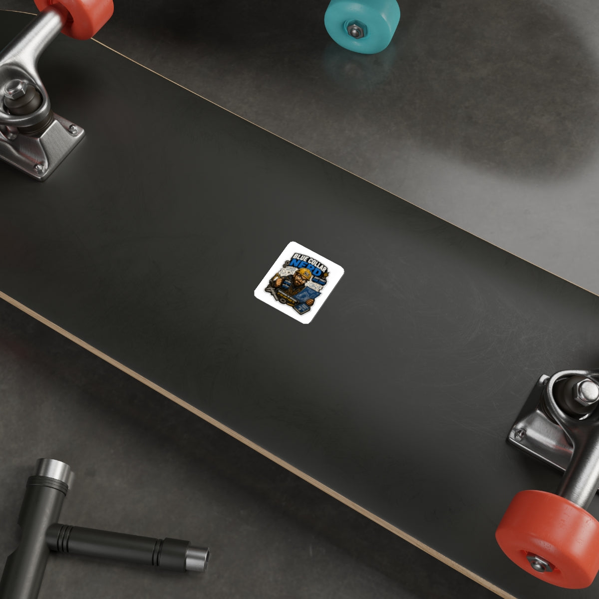 KLF “Blue Collar Nerd” Die-Cut Sticker | KLF Brand Workwear | KLF Merch