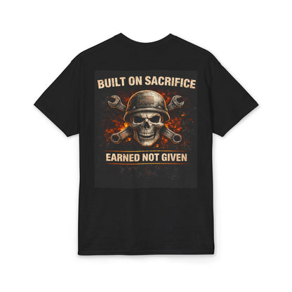 Built on Sacrifice Earned Not Given Tee | KLF Workwear