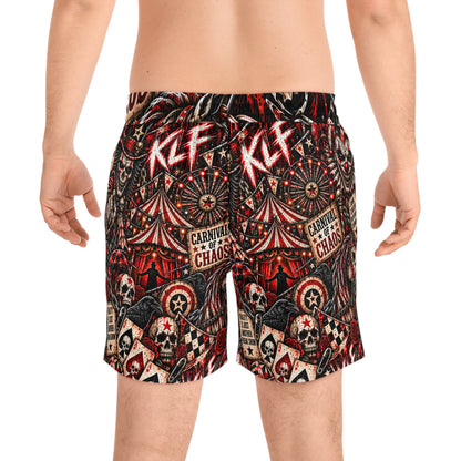 Carnival of Chaos Men's Mid Length Swim Shorts — KLF product image 2
