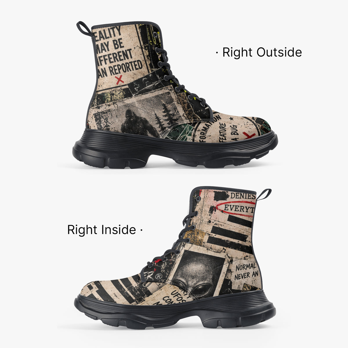 KLF Department of Unexplained Bullsh*t Chunky Boots — product image 3