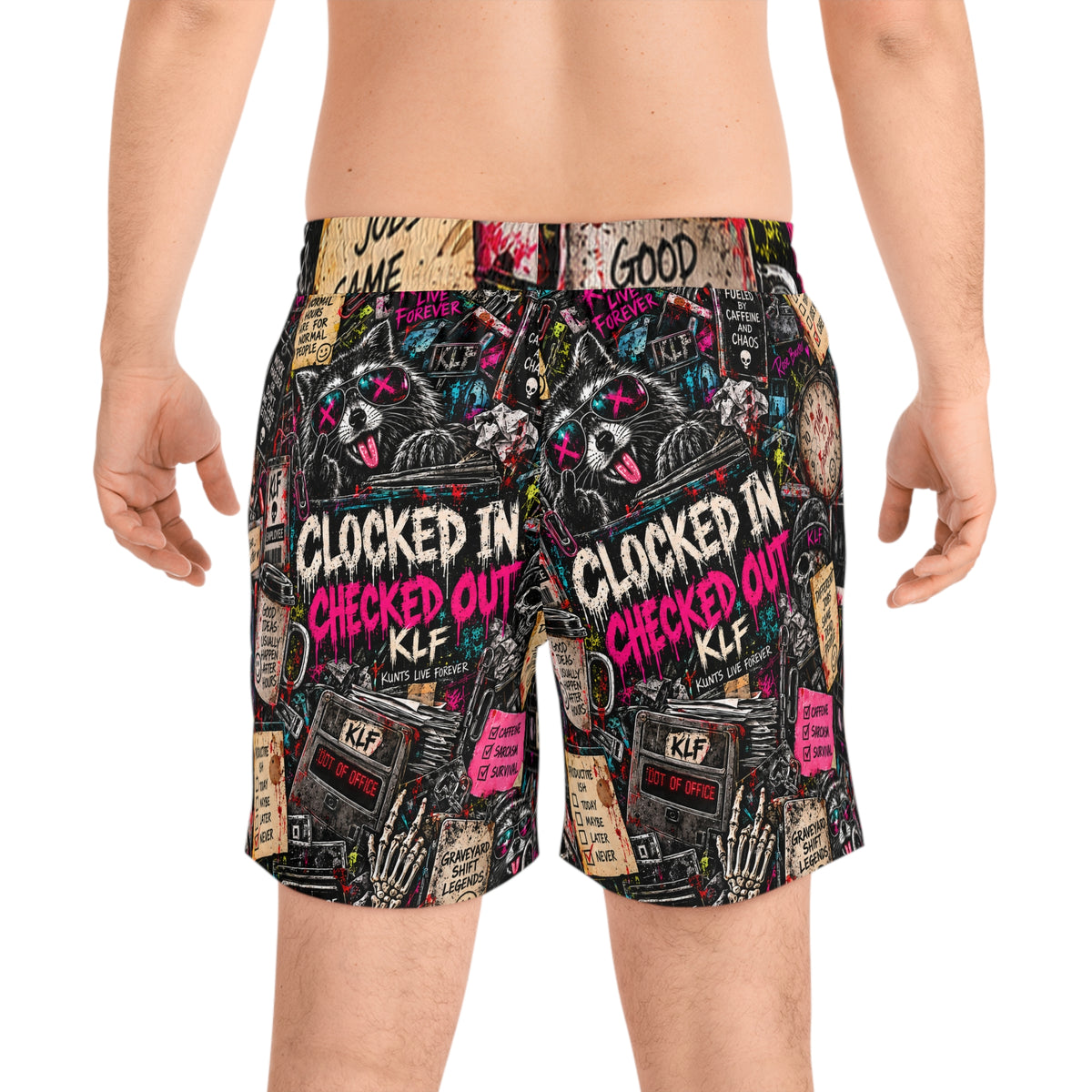 KLF Clocked In / Checked Out Swim Shorts product view 3