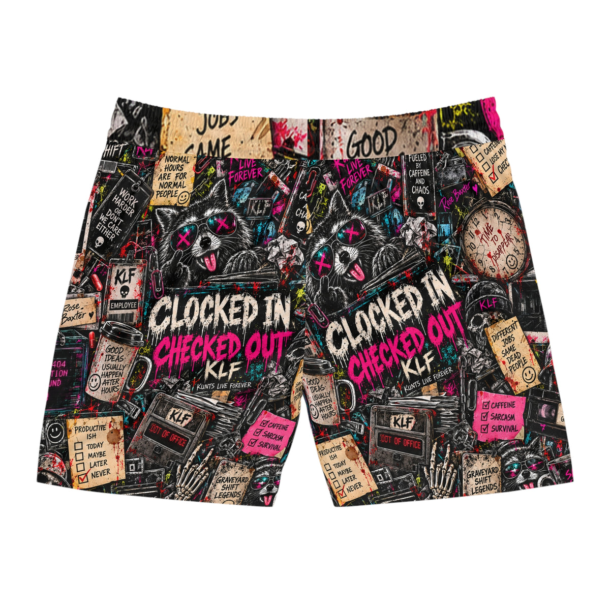 KLF Clocked In / Checked Out Swim Shorts product view 5