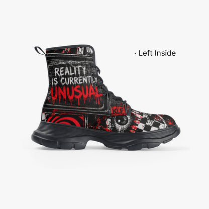 Reality Is Currently Unusual Chunky Leather Boots – product image 6