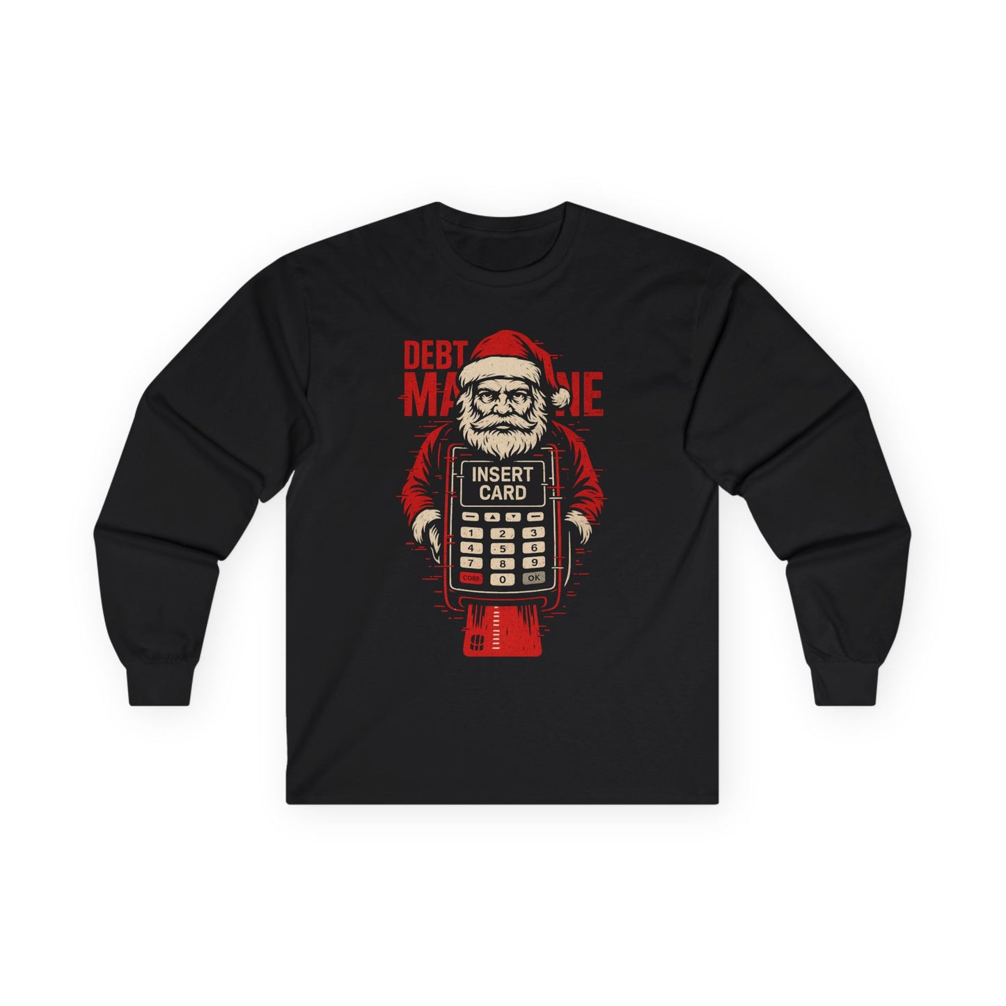 KLF “Debt Machine Santa” – Anti-Corporate Christmas Long Sleeve